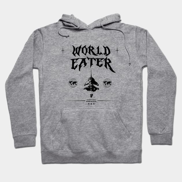 World Eater Streetwear Design Hoodie by Cyber Cyanide